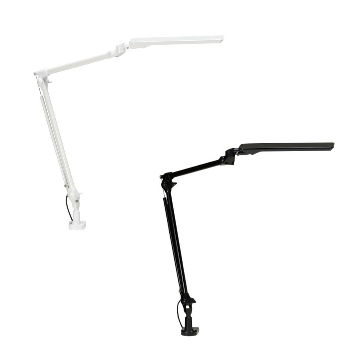 LEDアームライト デスクライト PCL-311WH PCL-312BK LED 自然光 学習ライト 卓上ライト 電気 卓上電気 クランプ式 コンパクト 昼白色 電球色