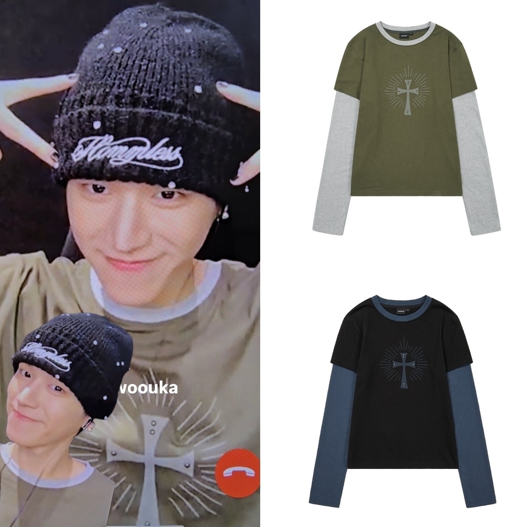 BOYNEXTDOOR リウ 着用 Wings layered Long Sleeve 2色