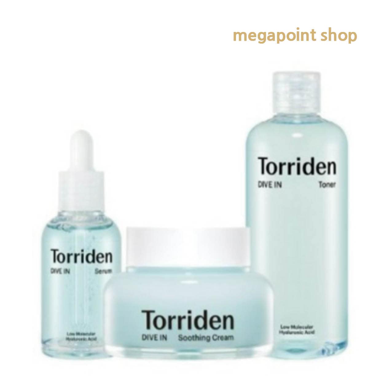 ダイブイン低分子ヒアルロン酸3種セット(セラム50ml+トナー300ml+クリーム100ml)