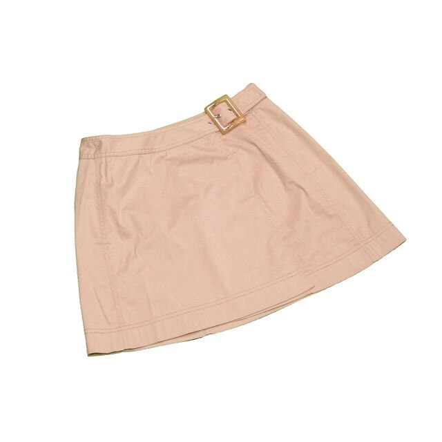 スカート ミニ フレアー ウエストベルト 42サイズ ベージュ系 中古