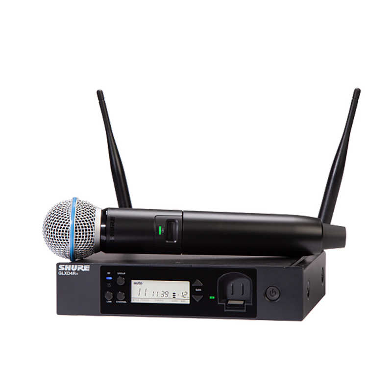 SHURE　GLX-D24R+/BETA58A ハーフラック型型受信機付ボーカルワイヤレスシステム　GLXD24R+J/B58-Z2