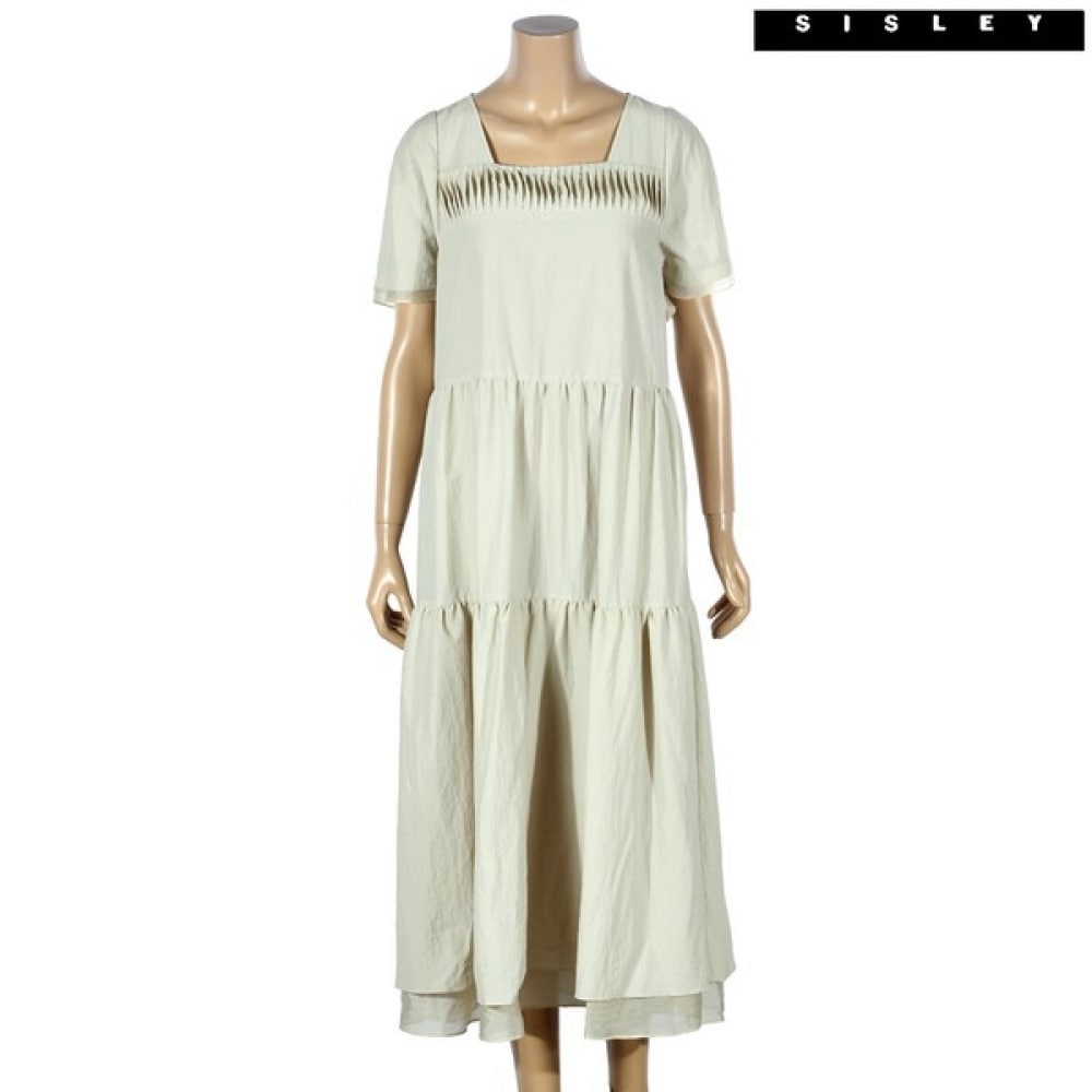 (シスレー) シスレーピンタックシャーリングロングワンピース SAOPD3431_LK