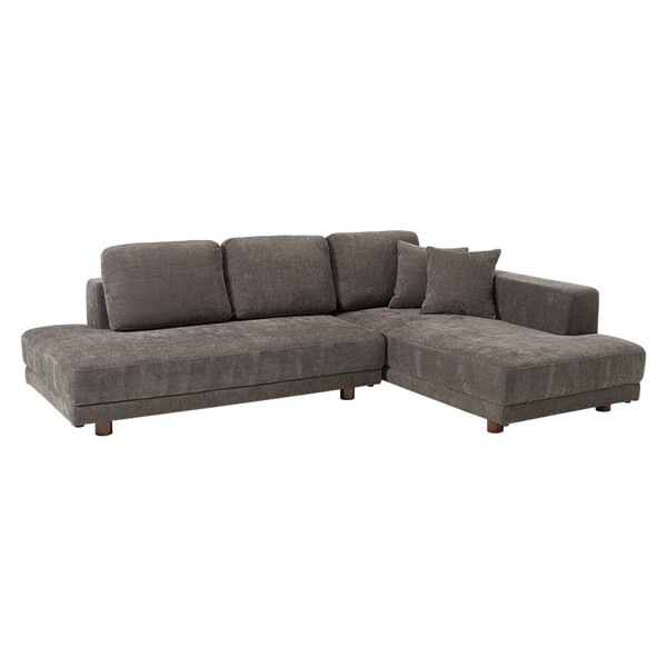 エルマR-DGY2S コーナーソファセット ダークグレー メーカー直送