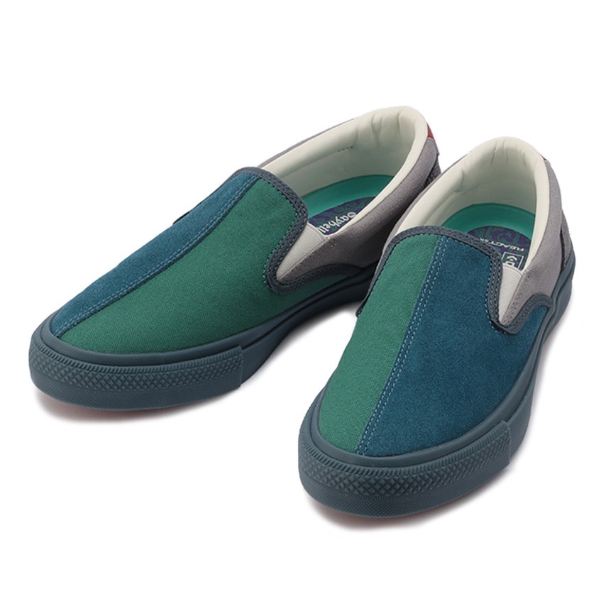 CS SLIP-ON SK SAYHELLO+ BLUE/GREEN/GREY メンズ スニーカー スケートボードライン コラボモデル 11,011円