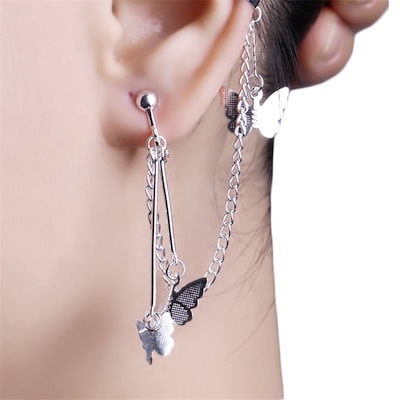 AHCAHCUM.muchacha 蝶々バレッタ 蝶々イヤーカフ 4点セット AHCAHCUM.muchacha 蝶々バレッタ 蝶々イヤーカフ 4点セット 楽天