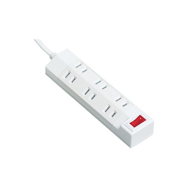 （まとめ） パナソニック ザタップマルチ一括スイッチ付 2P6個口 ホワイト 3.0m WHA29362WKP 1個 10セット