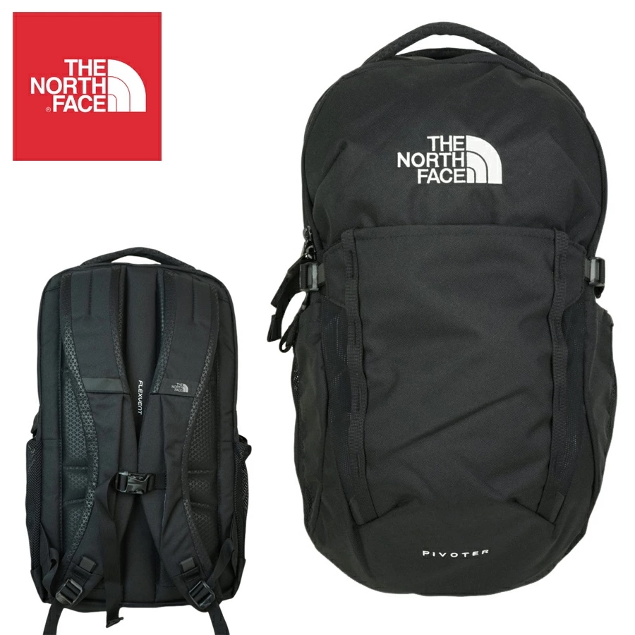 ノースフェイス バッグ THE NORTH FACE男女兼用 バックパックPIVOTER BACKPACK BLACK ピボター バックパック ブラック黒 28L 撥水