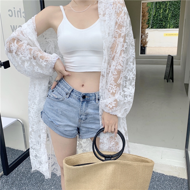 レースロングカーディガン トップス カーディガン ロング ロング丈 袖あり 長袖 Vネック レース 前開き 透け感 シースルー かわいい 大人可愛い きれいめ シンプル カジュアル 大人 上品