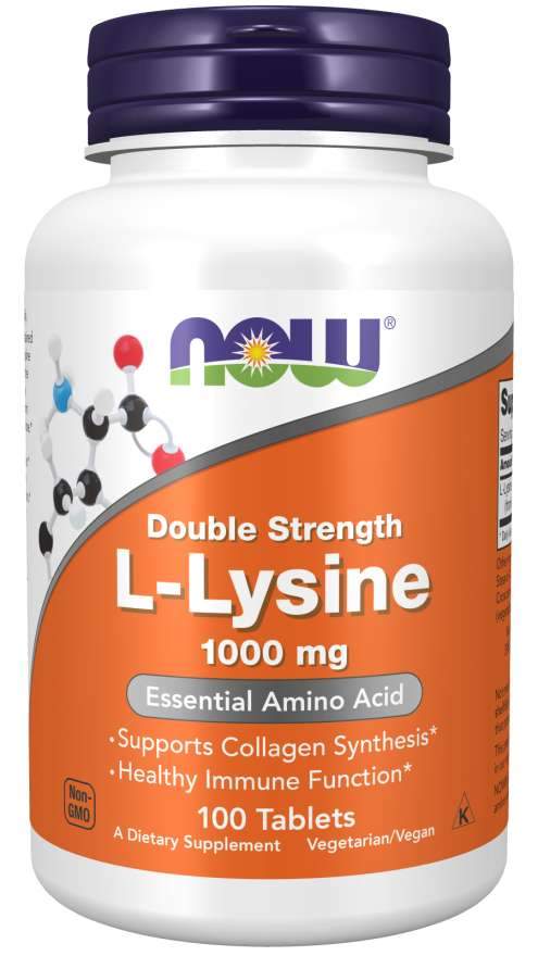 NOW Foods(ナウフーズ)L-リジン1000mg100タブレット5本セット