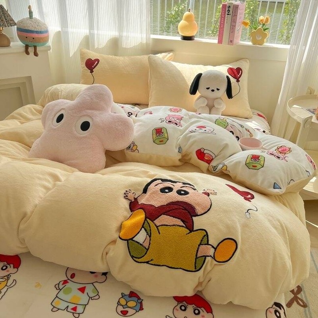 韓国ファッション 布団カバー 冬用 毛布 暖かい 厚手 ベッドカバー ダブルサイズ 掛け布団カバー 抗菌防臭 洗える 寝具 ベッド用品 プレゼント シングル セミダブル ダブル