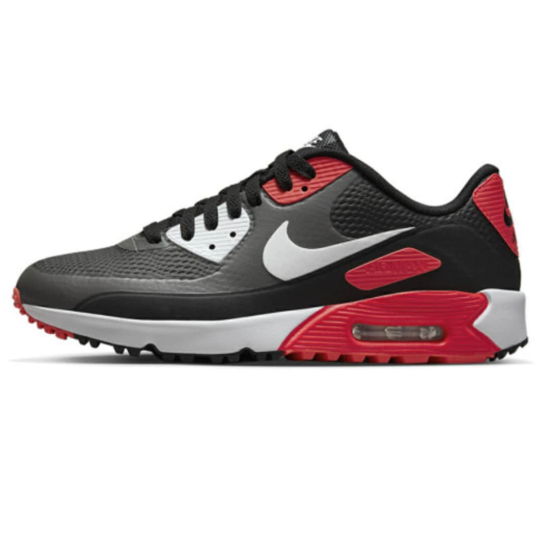 [純正の品.] エアマックス90G 男女共用 ゴルフシューズ ブラックエン ホワイト CU9978-010