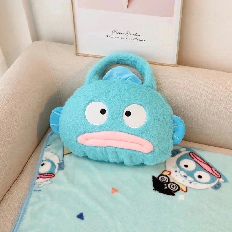 【10点セット】毛布ハンギョドン醜い魚ぬいぐるみ枕ブランケットマーメイド枕ソファクッションキャリーバッグエアコンブランケット昼休みブランケットエアコンブランケット