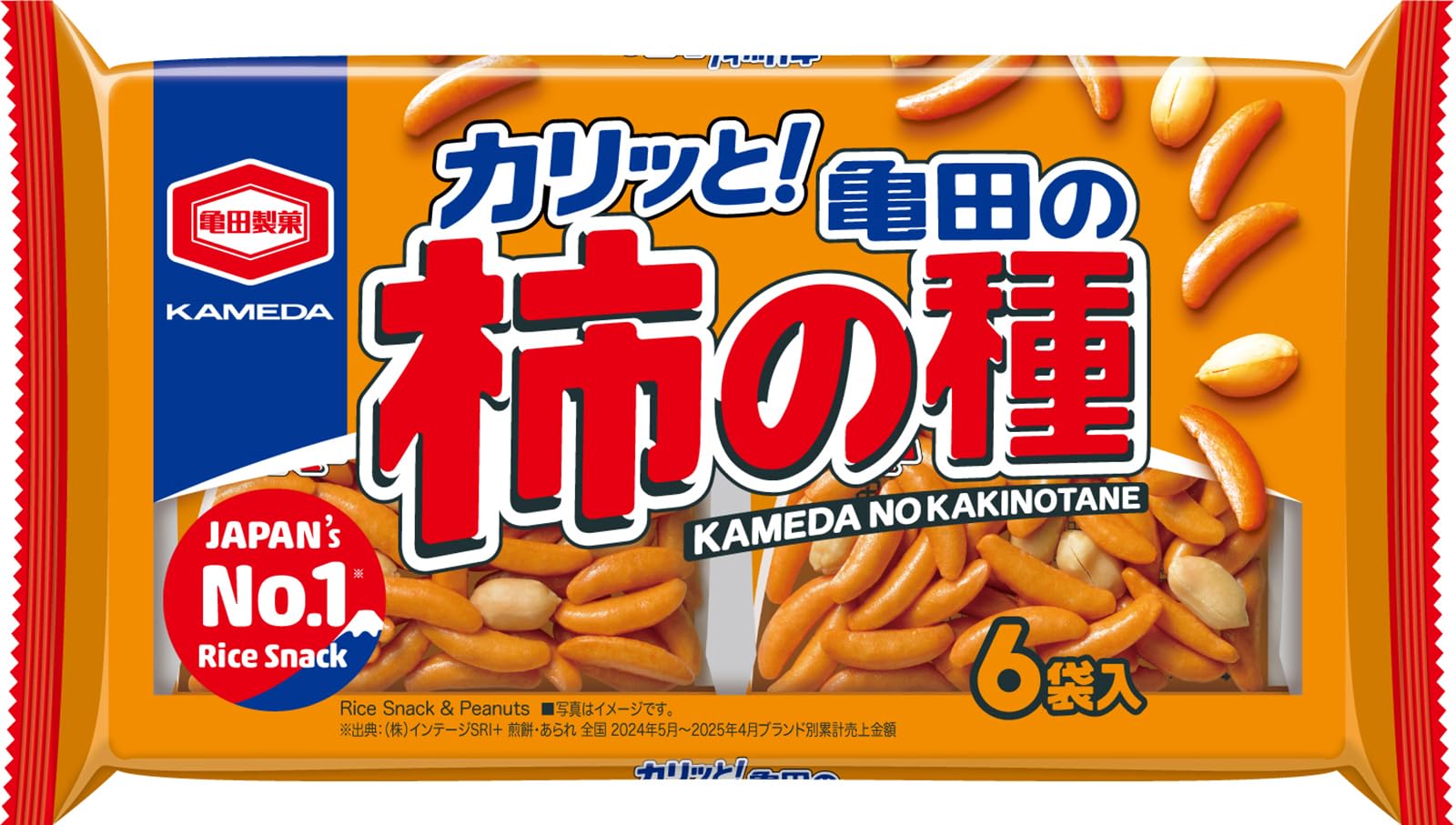 亀田の柿の種6袋詰 180g×12袋