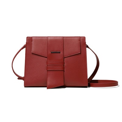 Sophie 牛革 cross bag - rose burgundy ローズバーガンディー