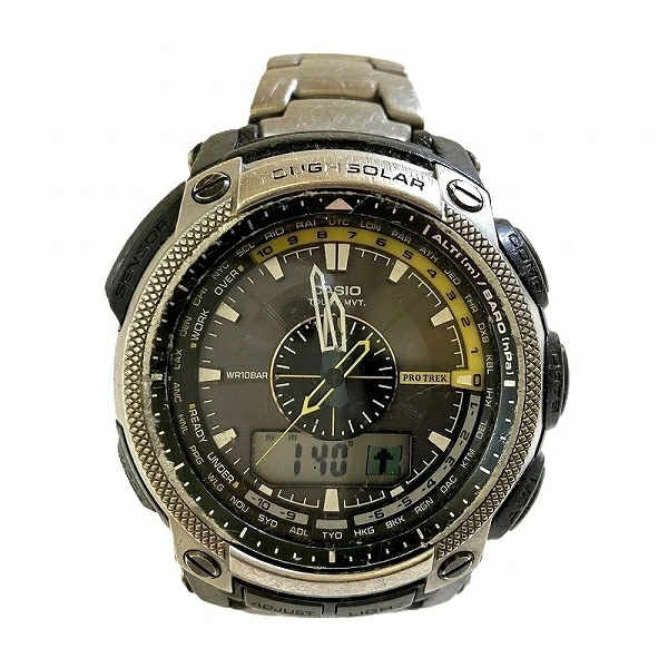 カシオ プロトレック PRW5000T ソーラー 時計 腕時計 メンズ 【中古】