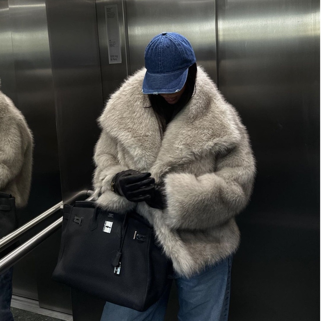 2025モデルエコファーコート 無地 保温 高級 若者向け 気品 女性用 新作