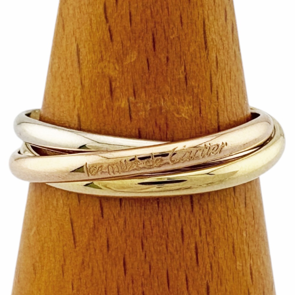 カルティエ トリニティ リング 指輪 12.5号 18金 K18イエローゴールド CARTIER 中古 美品 90,750円