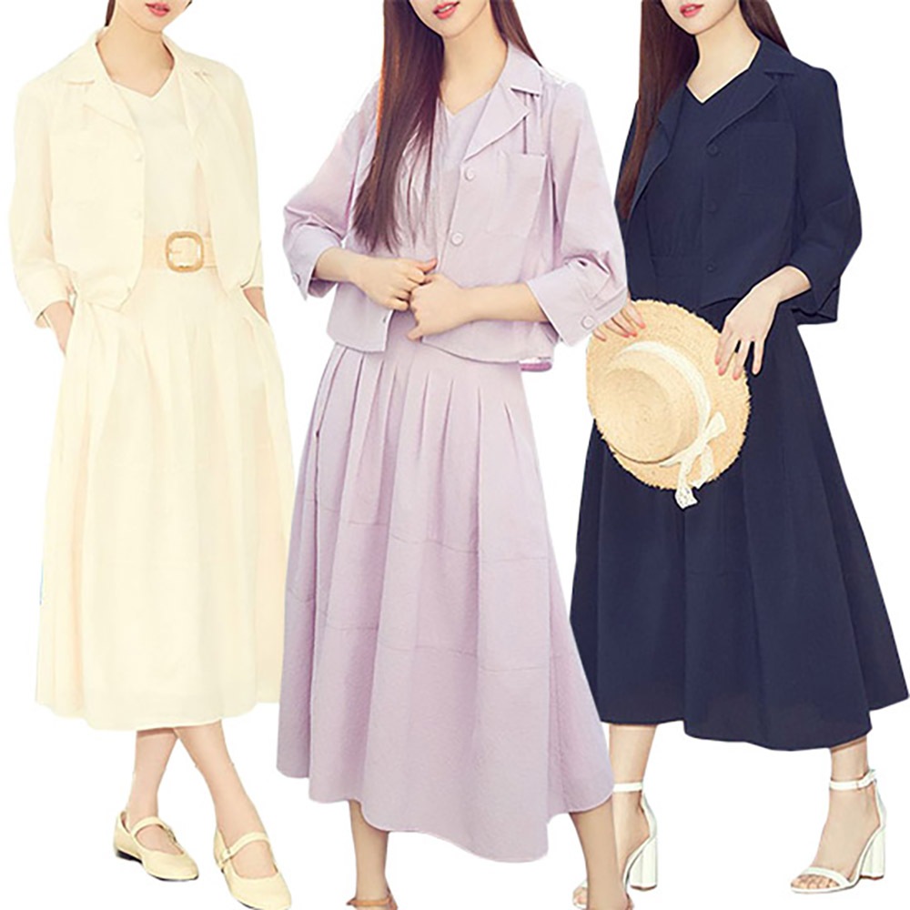 シアサッカージャケット+2点セット