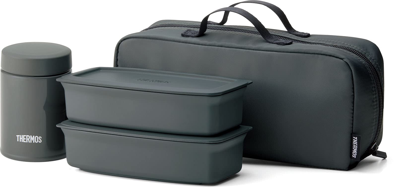 サーモス 真空断熱スープランチセット ダークグレー JEA-1000 DGY
