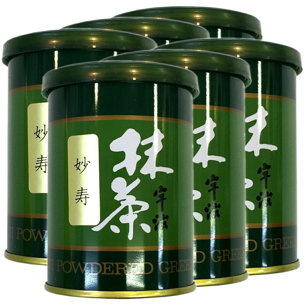 高級宇治抹茶 抹茶 粉末 妙寿 40g6缶セット 京都宇治の粉末のお抹茶です！ 製菓用などにもご使用できます！ 抹茶 粉末 高級 国産 ギフト プレゼント お中元 敬老の日 2025 プチギフト お茶