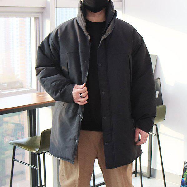 WWFメンズビッグサイズハイネックラインパッド入りコートジャンパー