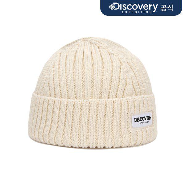 キッズ ロゴラベル リブ ビーニー (IVORY)