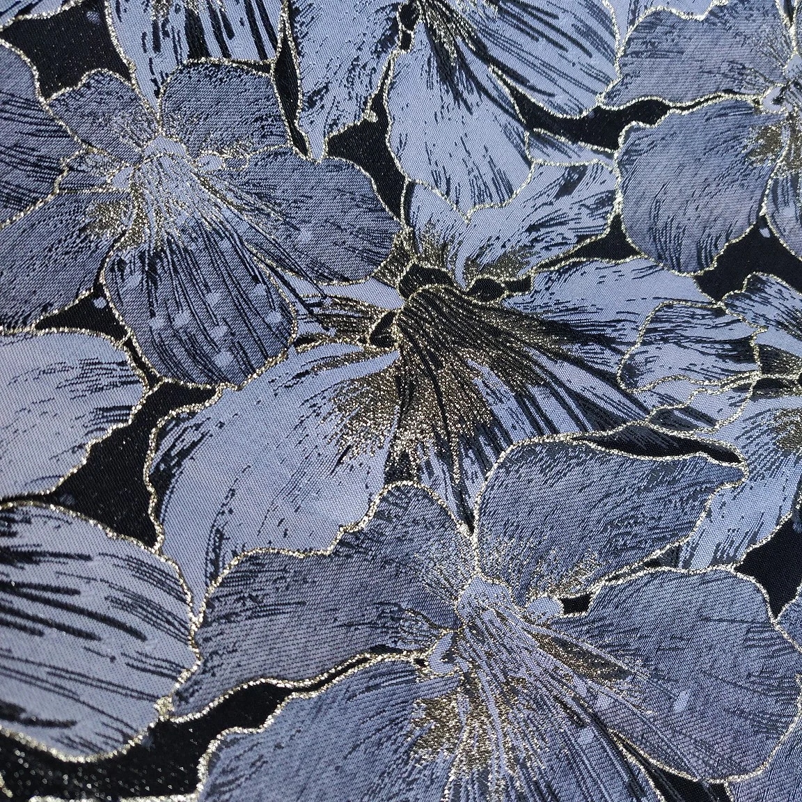 160CMx4M 生地 布 ジャカード カットクロス 色織 花柄 大花 金糸 和調 和柄 布地 ぬの きじ ハンドメイド はぎれ DIY 手芸 裁縫 プレゼント 韓国風 バッグ 服など用