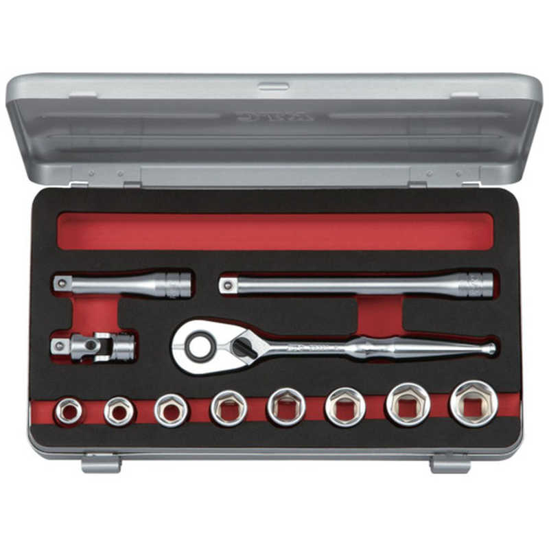 KTC　KTC 9.5sq.ソケットセット(六角)インチサイズ［12点］　TB312BA