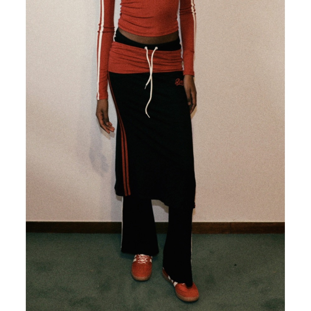 バッドブラッドバーバラロングスカート-ブラック