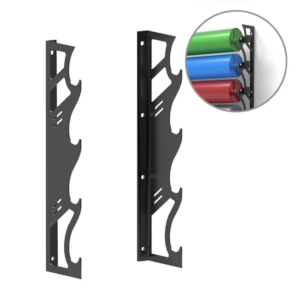 EHDIS-4-Layer vinyラップカーフィルム収納ラックウォールマウントホルダーツールクラフトペーパーデカールオーガナイザー家の装飾ディスプレイスタンド