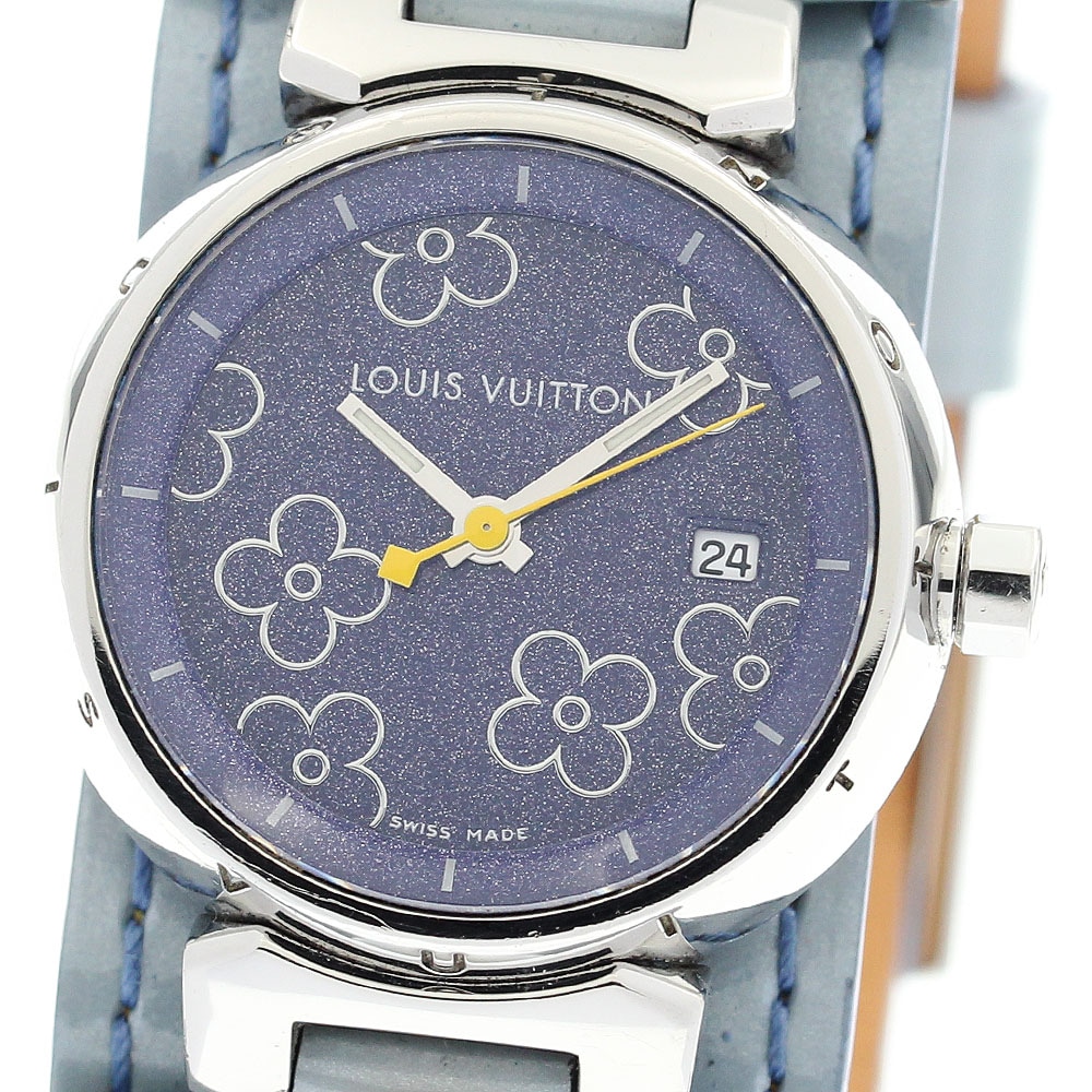 ルイ・ヴィトン LOUIS VUITTON Q121B タンブール クォーツ レディース _886346【中古】