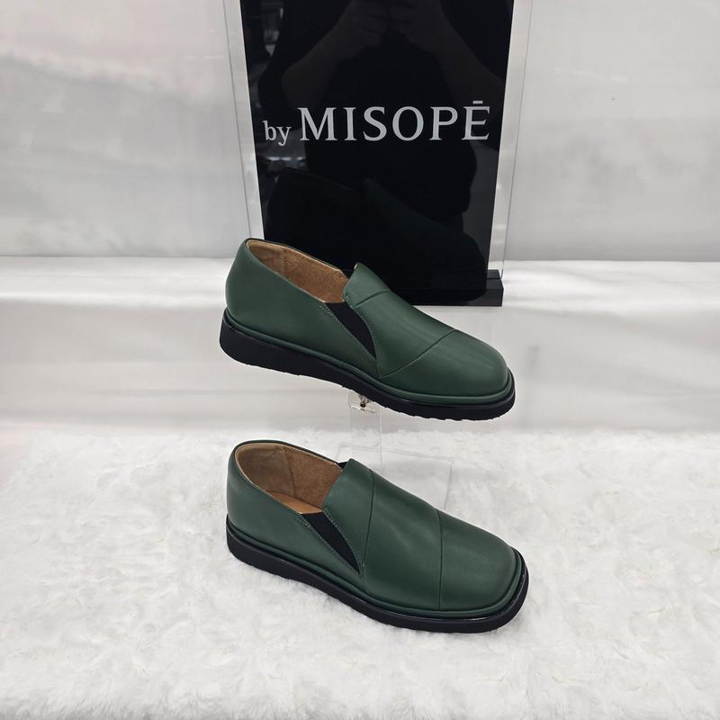 By 女性ツイストパターン スリッポン 612HT439DH013 GREEN 3 JJ