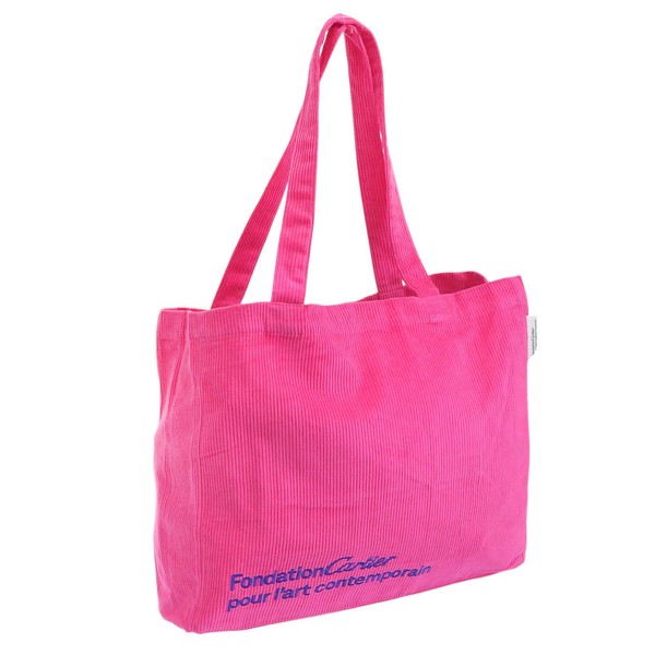 カルティエ バッグ メンズ レディース トートバッグ フォンダシオン 美術館 コットン ピンク CORDUROY TOTE BAG CTCOTTONTOTE-PINK CARTIER A4対応