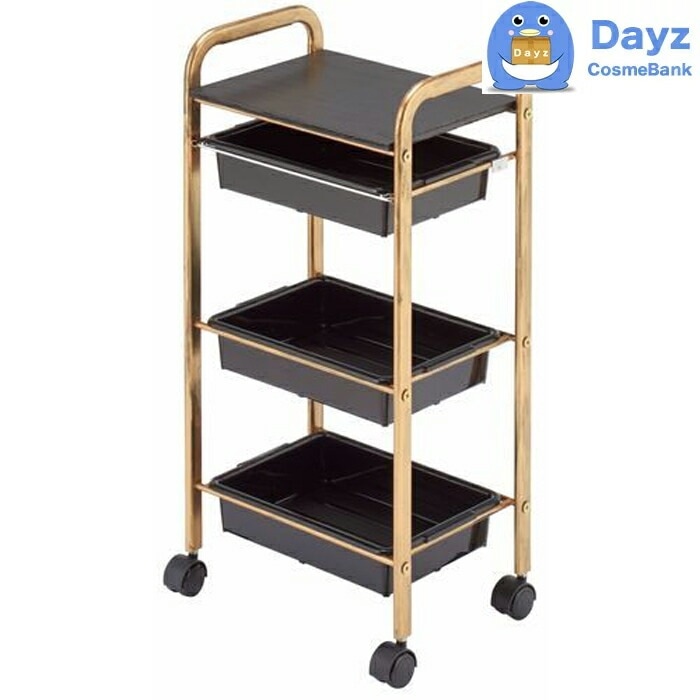 C-600 アンティークセットワゴン ビーナス　ブラック　キャスター付き　　サロンワゴン　　メーカー直送品 納期要確認 / キャンセル返品不可商品　　RB