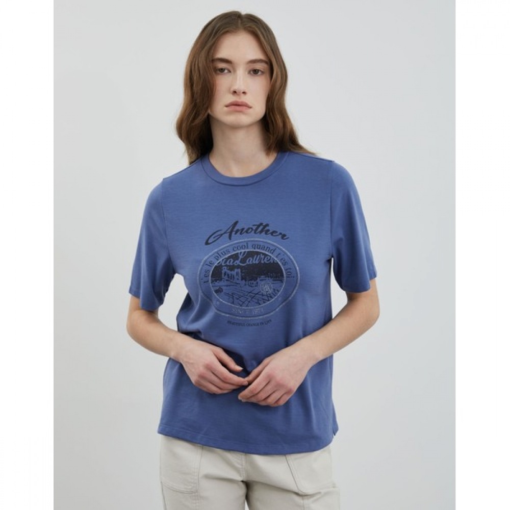 [オリビアローレン] プリント Tシャツ_VVBAS4M4391