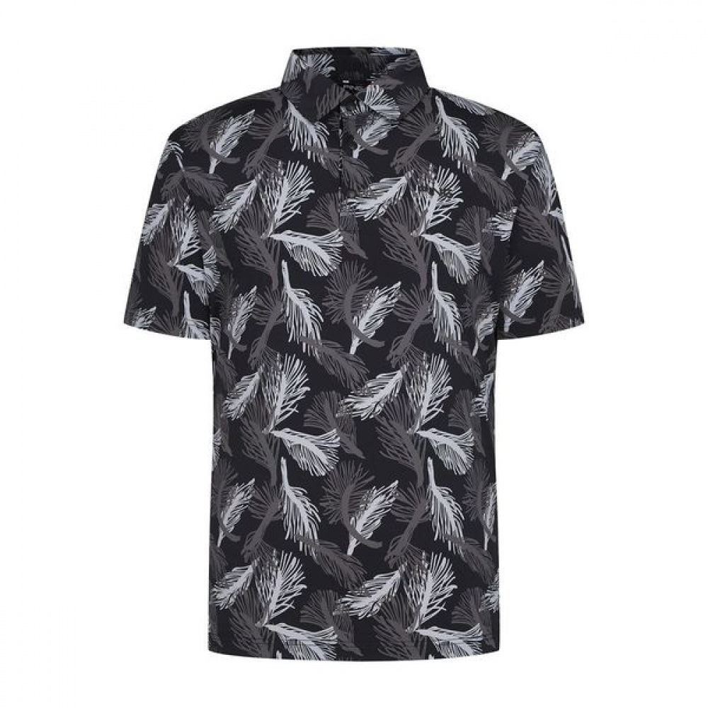 [ping] メンズ柄襟付き半袖Tシャツ