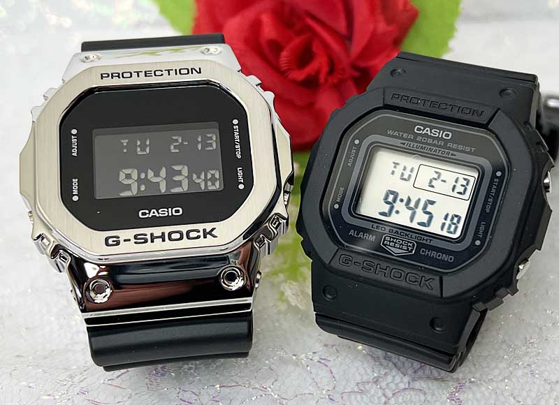 恋人たちのGショック ペアウオッチ G-SHOCK BABY-G カシオ 2本セット GM-5600-1JF GMD-S5600BA-1JF デジタル お揃い g-shock 　クリスマス