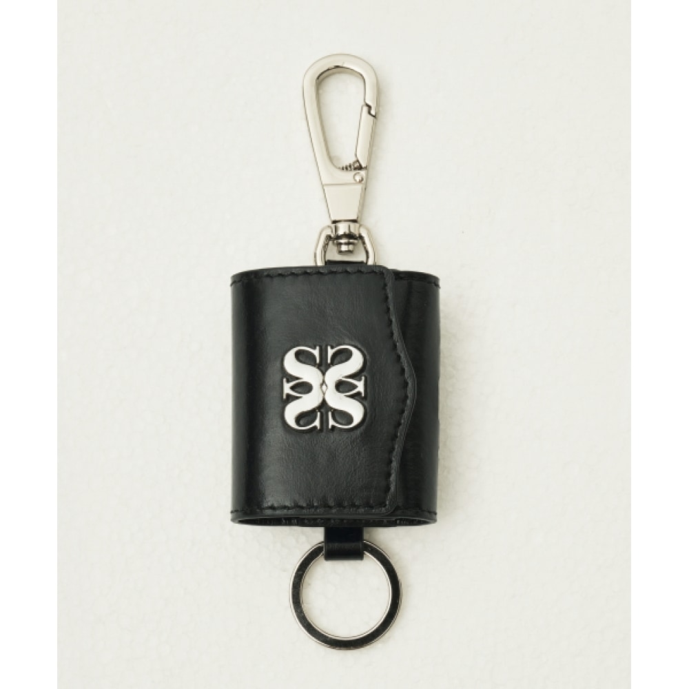 SATUR セッターキーリングレザー AirPods ケースグロスブラック