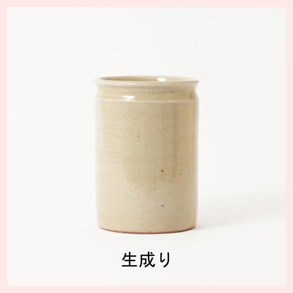 （３Ｐセット）キッチンツールスタンド（大）／生成り　信楽焼 日本製 陶器製 mei-11