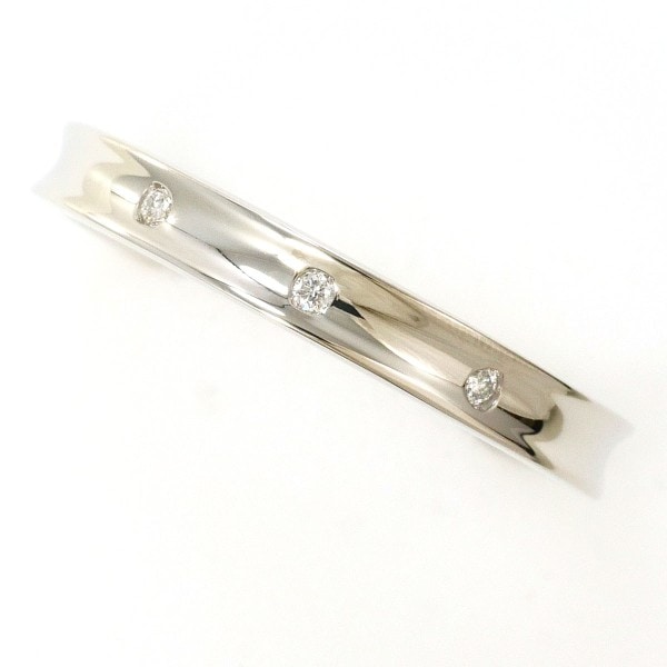 PT950 リング 指輪 10号 ダイヤ 0.02 総重量約3.7g ジュエリー 中古