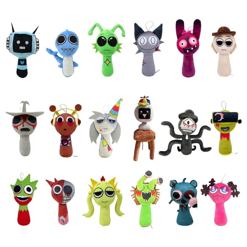 【20点セット】【急速出荷】スプランキー ぬいぐるみ ホラーモード 怖い 地獄 化け物 人形 ドール グッズ おもちゃ キャラクター 歌うモンスター Sprunkiホラゲ 14,717円