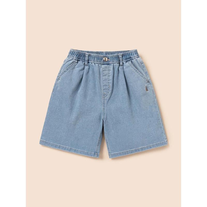 [必須] クールデニムショートパンツ スカイブルー