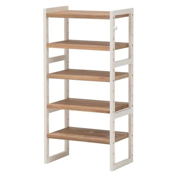 棚 シェルフ ラック 可動棚 木製 シンプル 省スペース 木目柄 おしゃれ 北欧 幅45cm