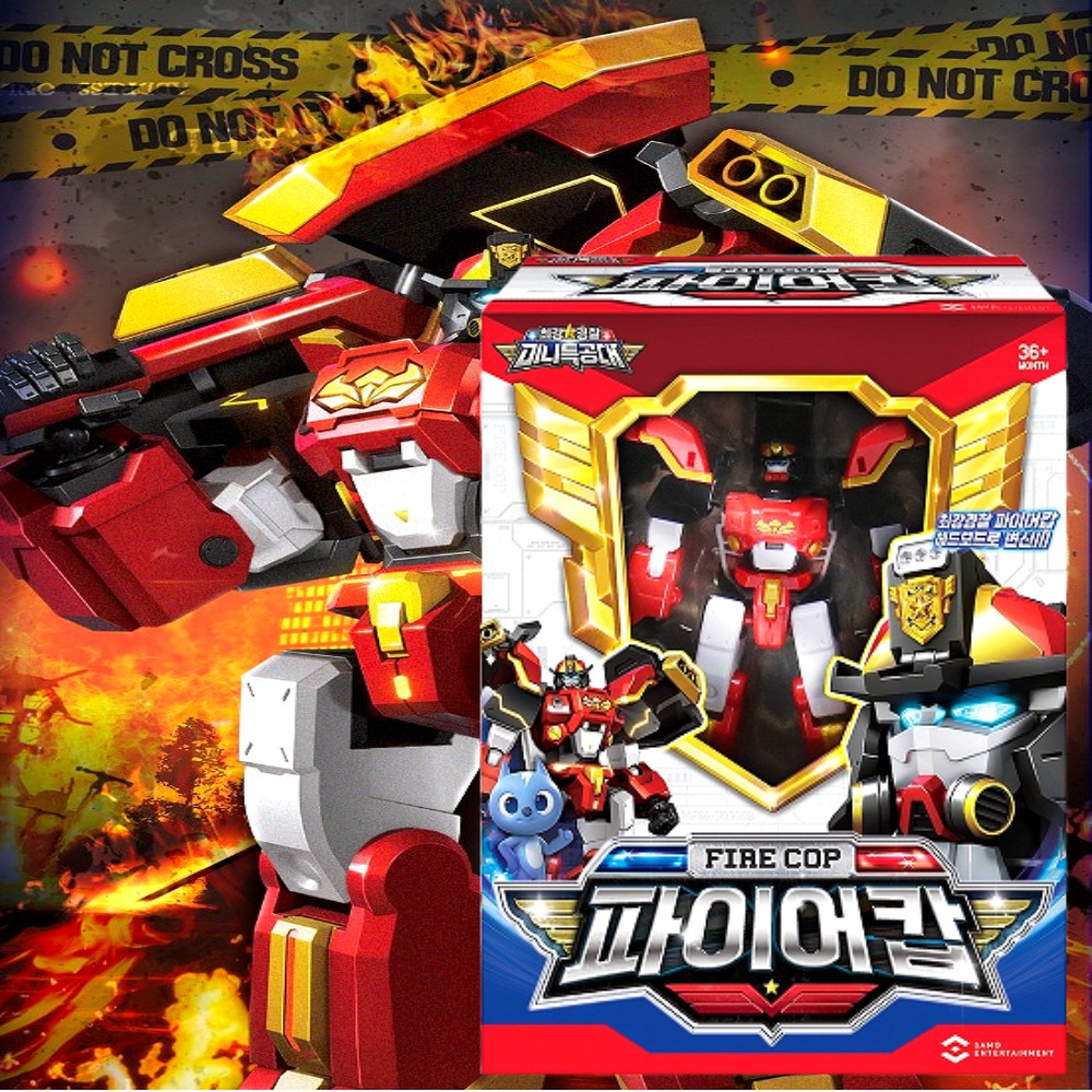 [NEW]ミニ特攻隊ファイヤーカップ/ロボット/変身ロボット/アクションフィギュア/誕生日プレゼント/男性/アニメ/韓国