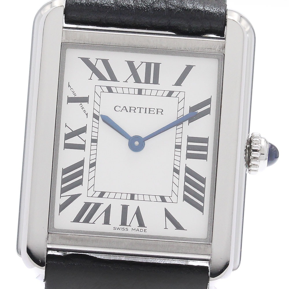カルティエ CARTIER WSTA0030 タンクソロSM クォーツ レディース 良品 保証書付き_960843【中古】