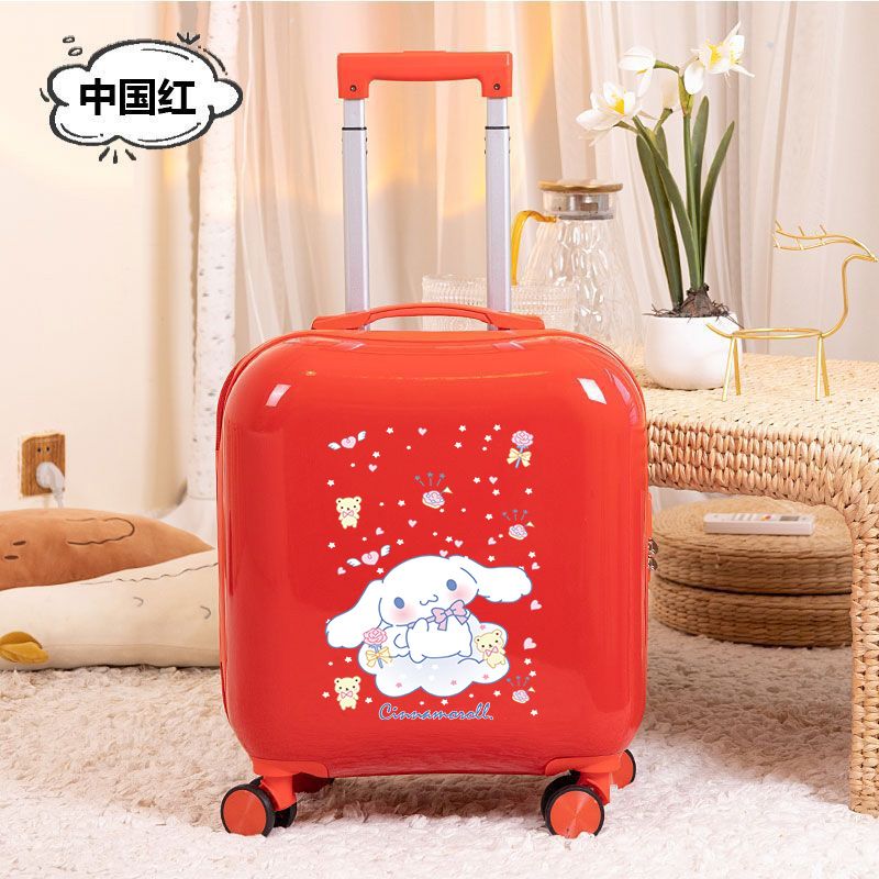 人気リスト18インチスーツケース女性玉桂犬小型軽量ファッション搭乗暗号箱ミニスーツケース短距離旅行箱