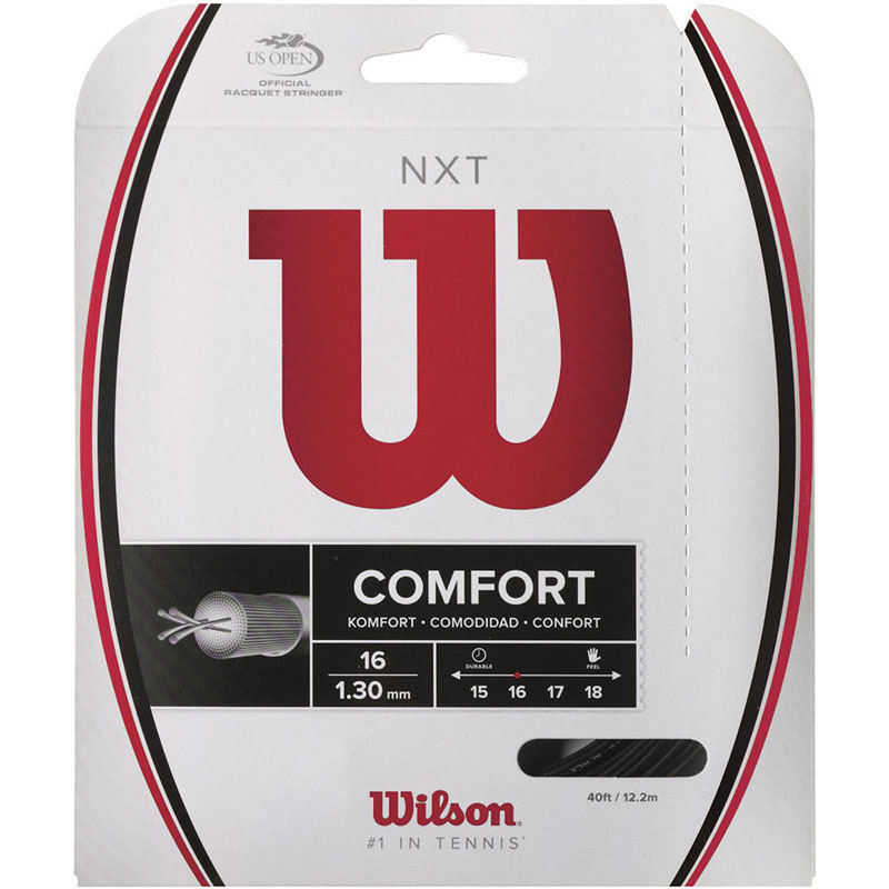 【ロット販売：入り数6】 WILSON(ウイルソン) NXT 16 BLACK テニス 硬式ガット (wrz942800)
