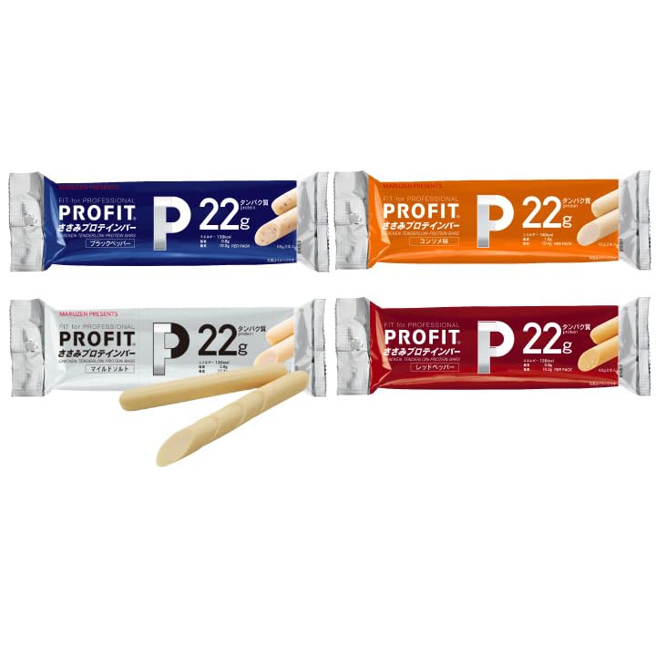 プロフィット ささみ ソーセージ 4種×5個 計20個セット プロテインバー アソート PROFIT ササミ