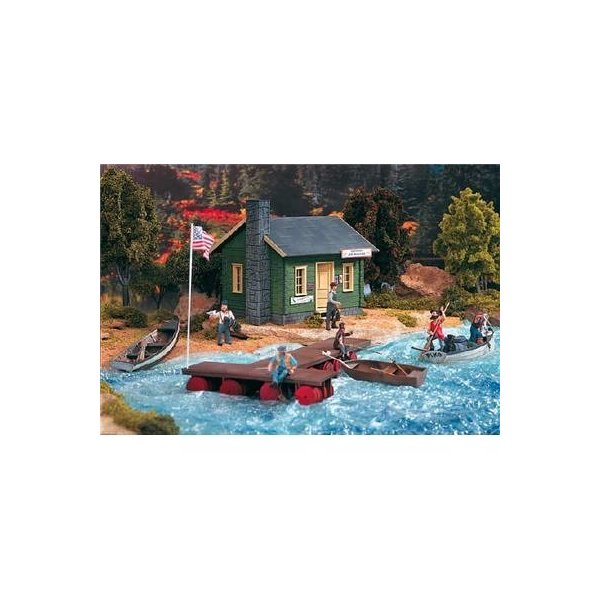 Piko 62103G Boathouse at The Forest Lake 並行輸入品