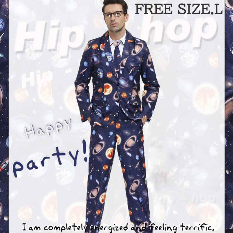 【急速出荷】ハロウィン衣装 クリスマス ハロウィン コスプレ MEN S SUITS カラフル 大人 メンズ 男性 仮装 変装 衣装 仮装 宴会 イベント ダンス